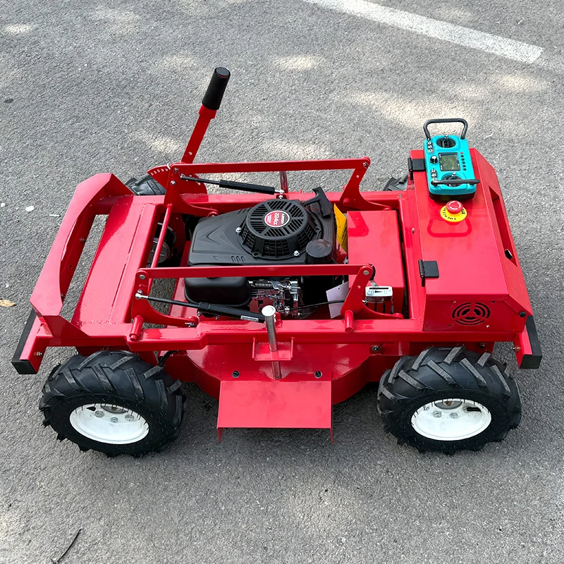 Cortacésped con control remoto personalizado, robot cortacésped todoterreno de giro cero, estándar de emisión Euro V de cuatro tiempos