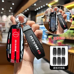 ABS Baking Paint Style Car Remote Key Case Cover Shell for Nissan Nismo Logo Qashqai J11 J12 Teana Juke Car keychain Accessories