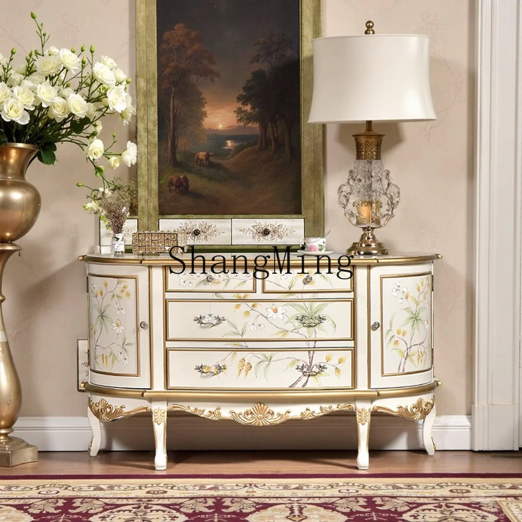 

CL home entrance entrance cabinet is opposite the door, l semicircular bedroom storage dining side cabinet