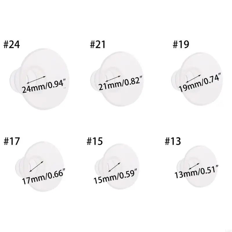 54DF شفة إدراج لمضخات الثدي الكهربائية مضخة الثدي جزء درع إدراجات ضيقة #6