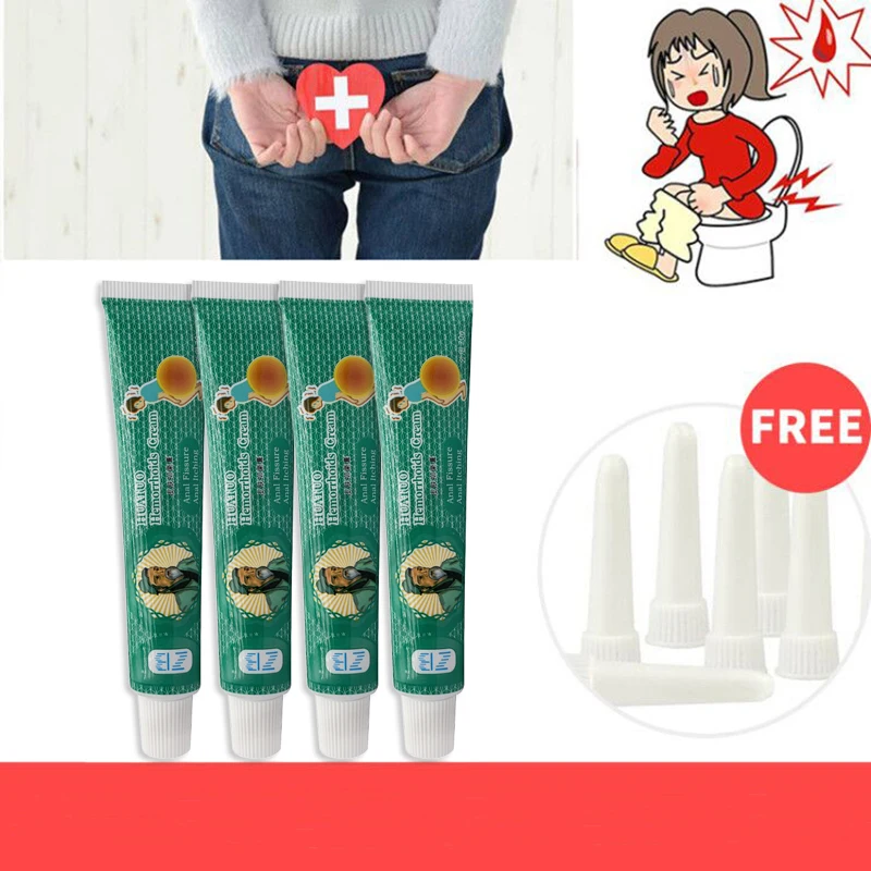 

4PCS Medical Herbal Hemorrhoid cream Relieve Hemorrhoid Pain Anal Bleeding Internal Hemorrhoids musk Hemorrhoids Ointment