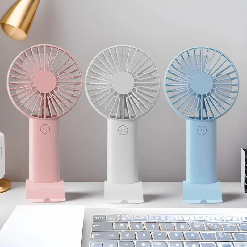 Mini Handheld Fan, 3 In 1 Portable Desk Fan With Stand, Small Usb Rechargeable Fan For Travel Office Home