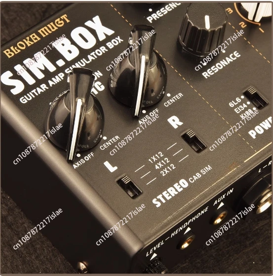 Full simulation,Electric guitar cabinet simulation DI box, stompbox effector,3 classic pre/post-amp simulations