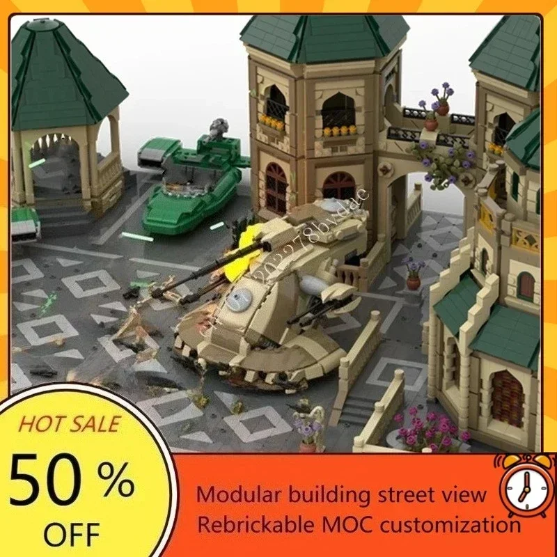 10971PCS Battle of Nabo MOC Space War Military Model DIY Assembly Toy Customizable Educational SpaceShip Puzzle Gift