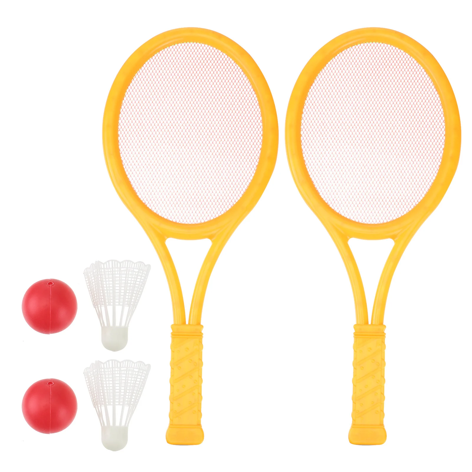 

2Pcs Multifunctional Tennis Badminton Rackets Set Kids Outdoor Parent Child Game Lightweight ABS Rackets Safe Smooth Bezels