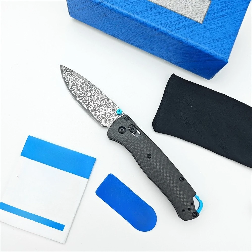 

Advanced Craftsmanship Folding Knife Damascus Steel Blade Lightweight Carbon Fiber Handle Ultility Outdoor EDC Camping Knife