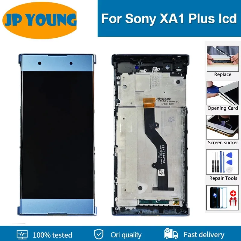 

5.5" Original LCD Display For SONY Xperia XA1 Plus G3416 G3412 G3426 G3421 G3423 Touch Screen With Frame Digitizer Replacement