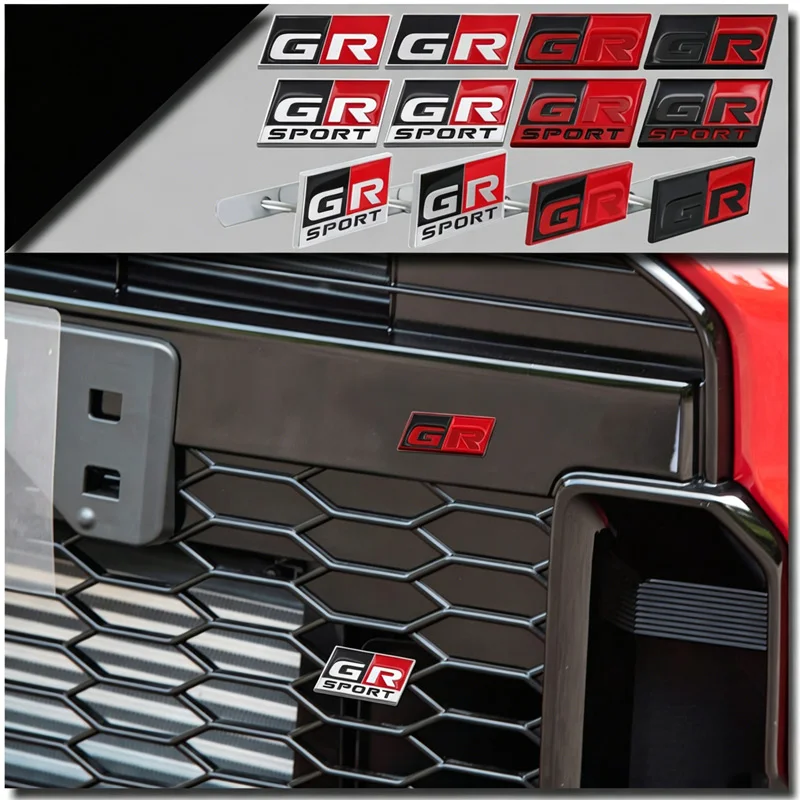 3D Metal GR SPORT car trunk badge sticker suitable for Toyota GR Yaris Corolla Modified Accessories