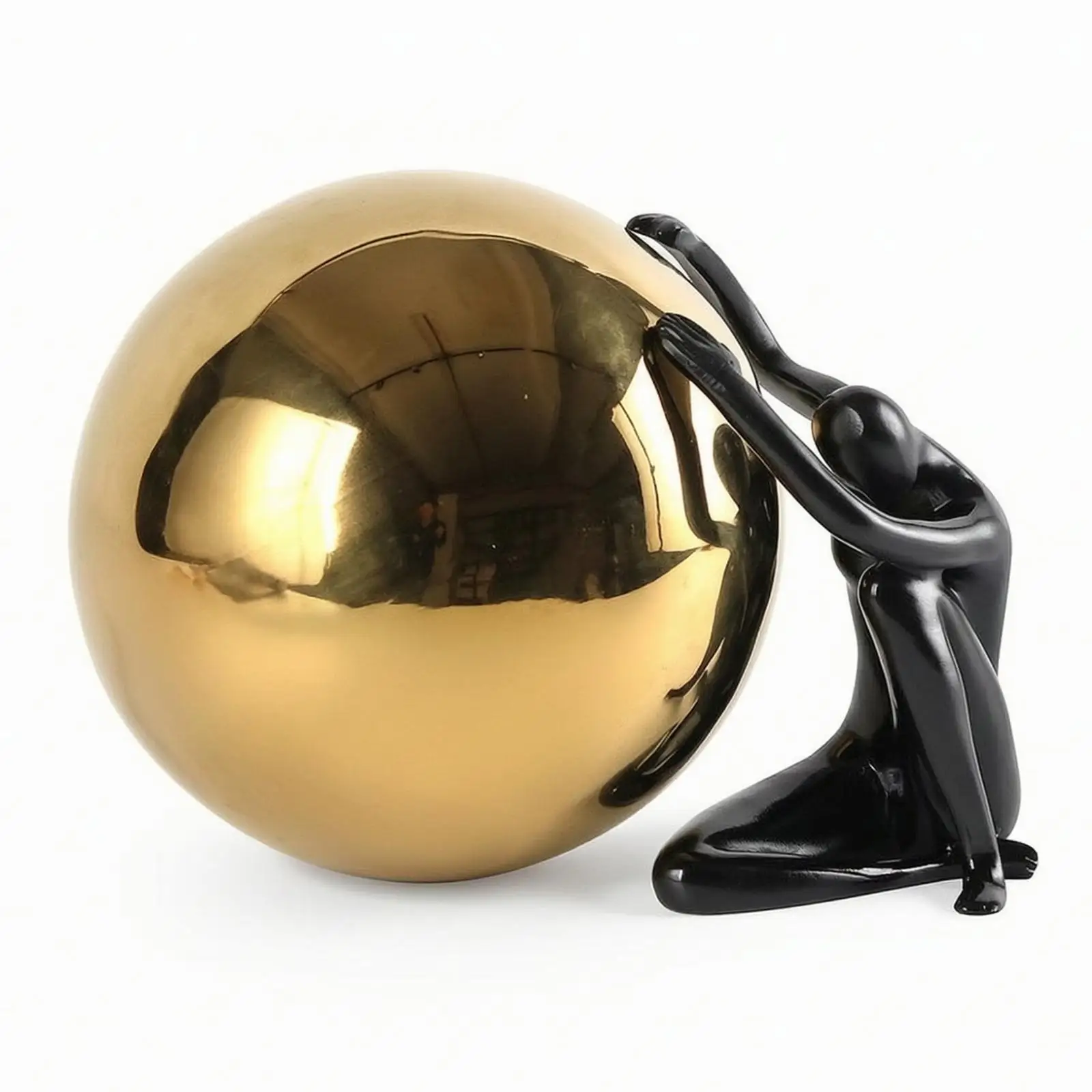 Modern Art Decorative Sculpture Minimalist Human Statue Resin Figurine for Commercial Office Reception