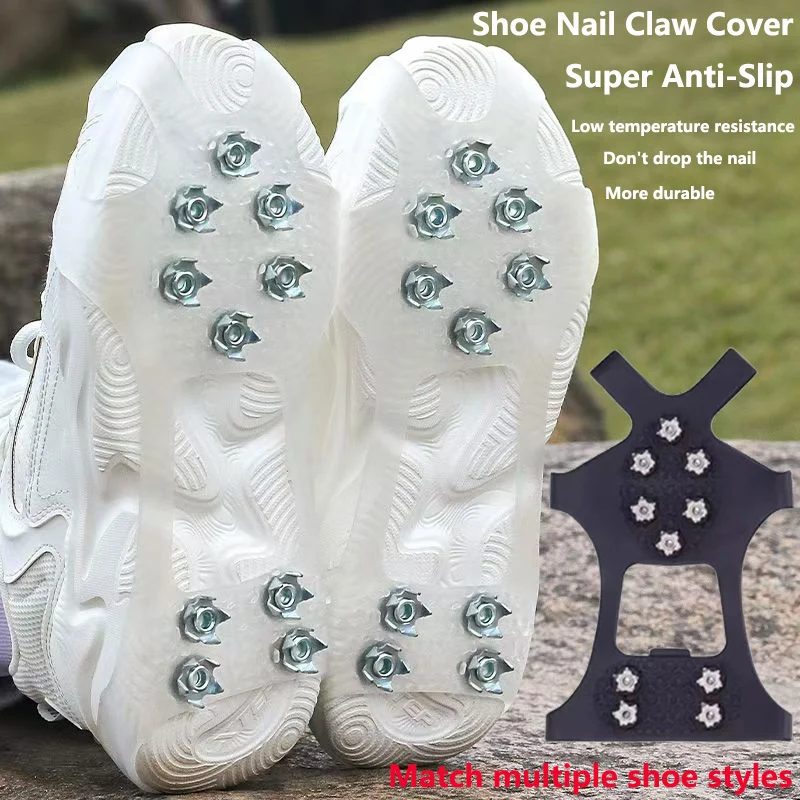 Outdoor Mountaineering Ski Shoe Cover Steel Claws 10 Teeth Anti Slip Crampons Snow Road Ice Surface Climbing Hiking Ground Claw