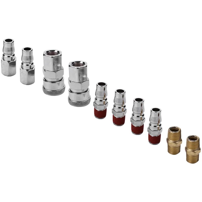 ABXF-30Pcs 1/4 인치 BSP 에어 라인 호스 압축기 피팅 커넥터 커플러 퀵 릴리스 공압 부품