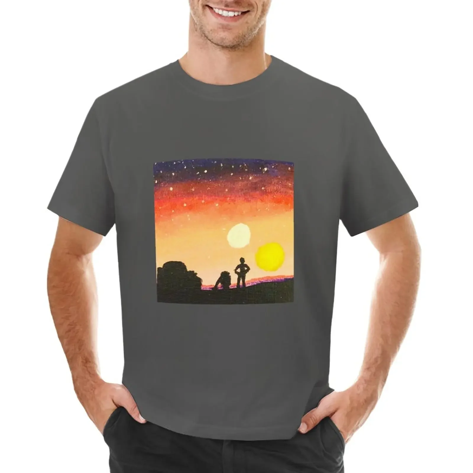 

Sunset on Tatooine T-Shirt quick-drying cute tops korean fashion blanks T-shirt men