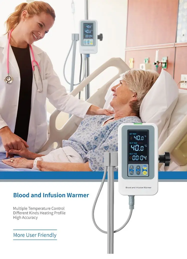 โรงงานจัดหาโรงพยาบาล เครื่องทําความร้อน เครื่องทําความร้อนแบบพกพา เครื่องอุ่นของเหลวทางการแพทย์ IV