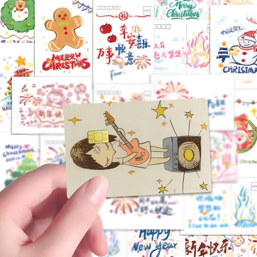 Sleepwalking Dolls Yoshitomo Nara Anime Spend or Save Funny Shell Ultra Thin No Fade Sticker Skin Film for Debit Credit Card