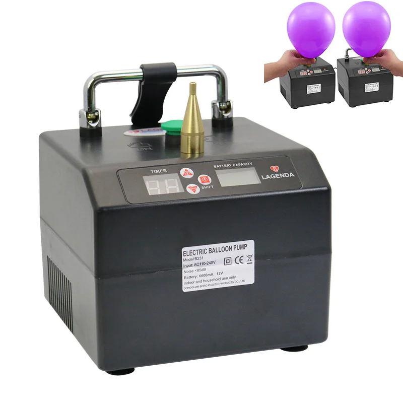 

110V/220V Lagenda Twisting Modeling Balloon Inflator with Battery Digital Time and Counter Electirc Balloon Pump