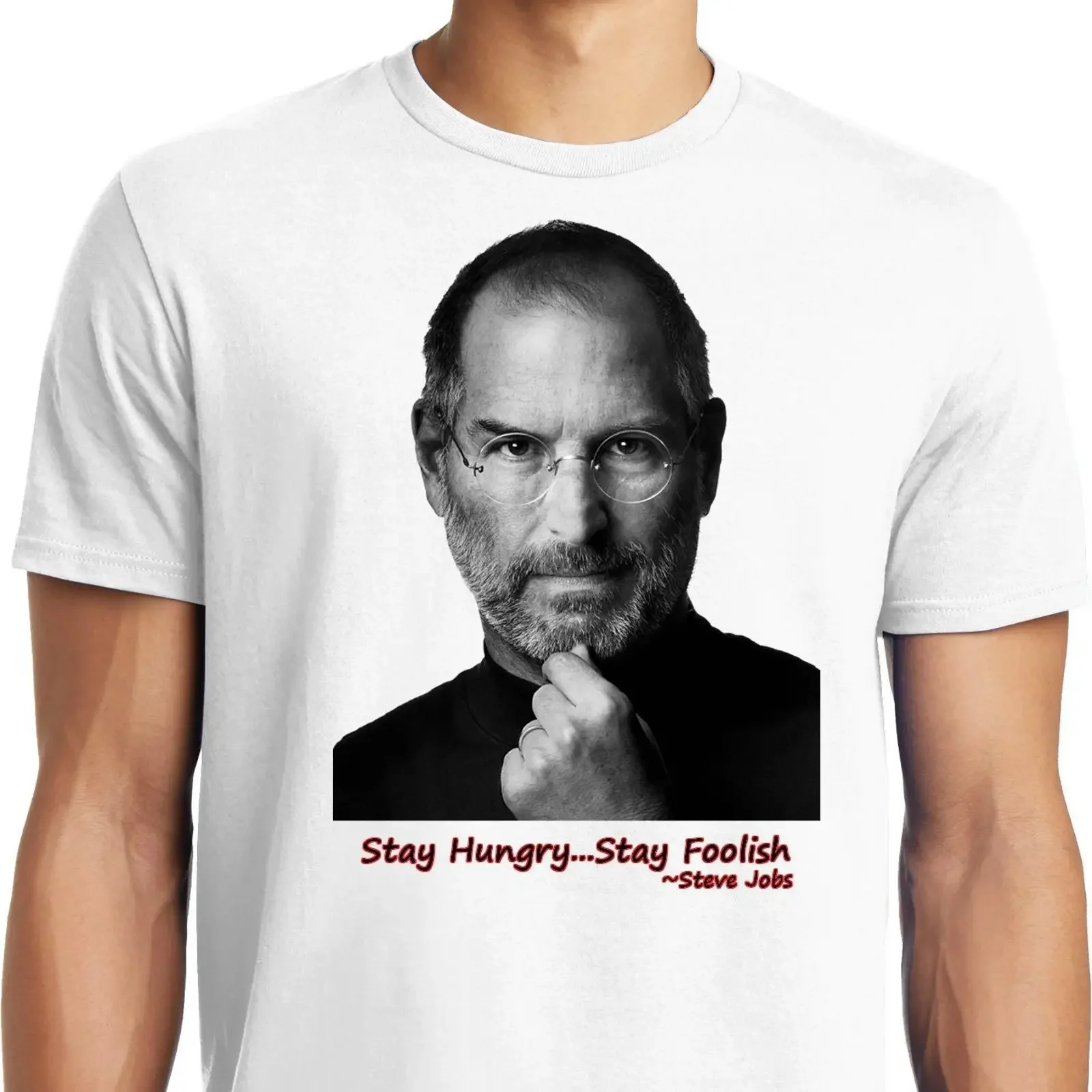 Big Guys Rule and Tall Steve Jobs Quote Photo T Shirt vintage Washed Breathable streetwear Top For Everyday Wear Unisex homme