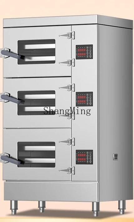 ZYY-vaporizador comercial de tres puertas para mariscos, cantina, calefacción eléctrica, vaporizador inteligente pequeño