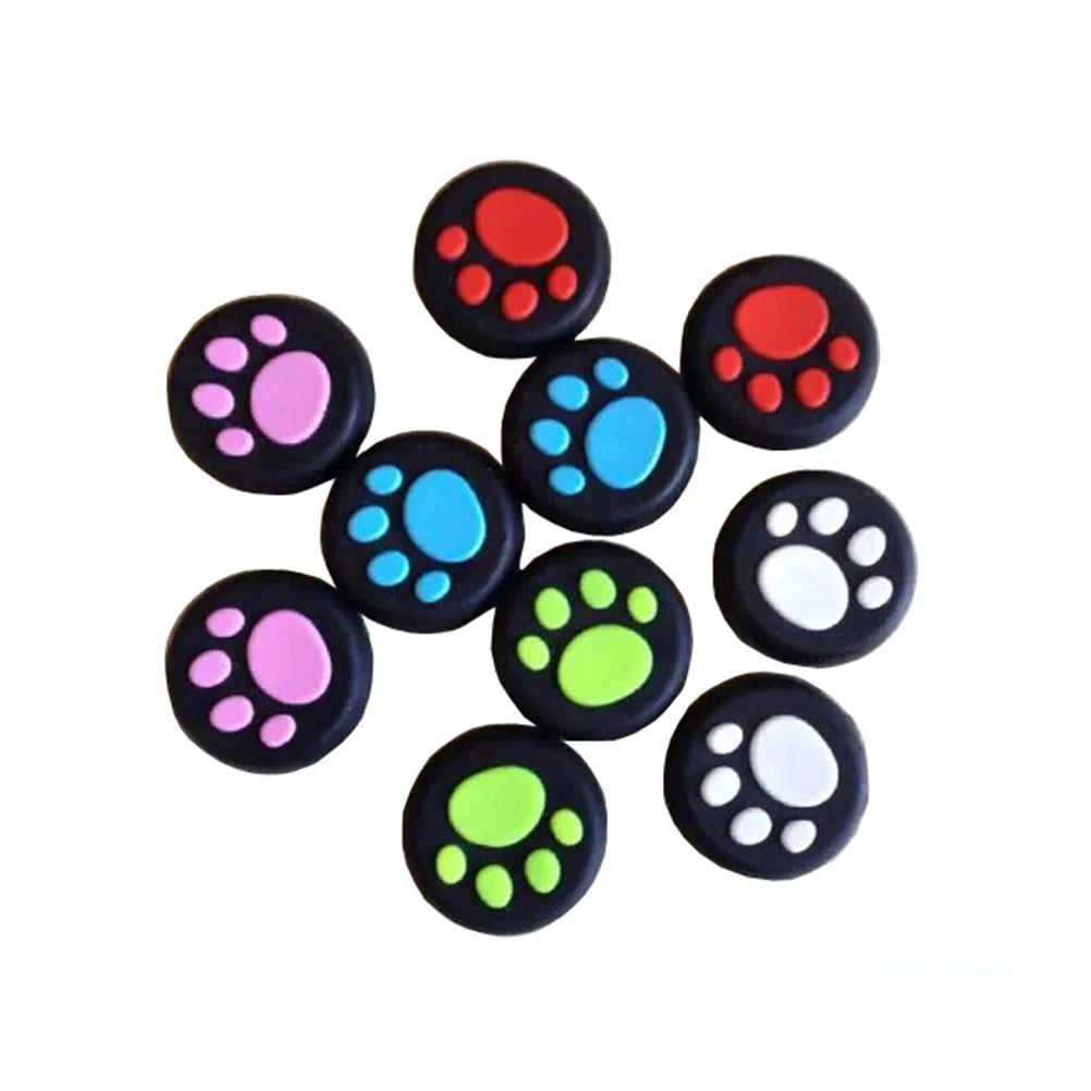 

4 Pcs Gamepad Cat Claw Cap Protective Joystick Covers Universal Cute Grips Pattern