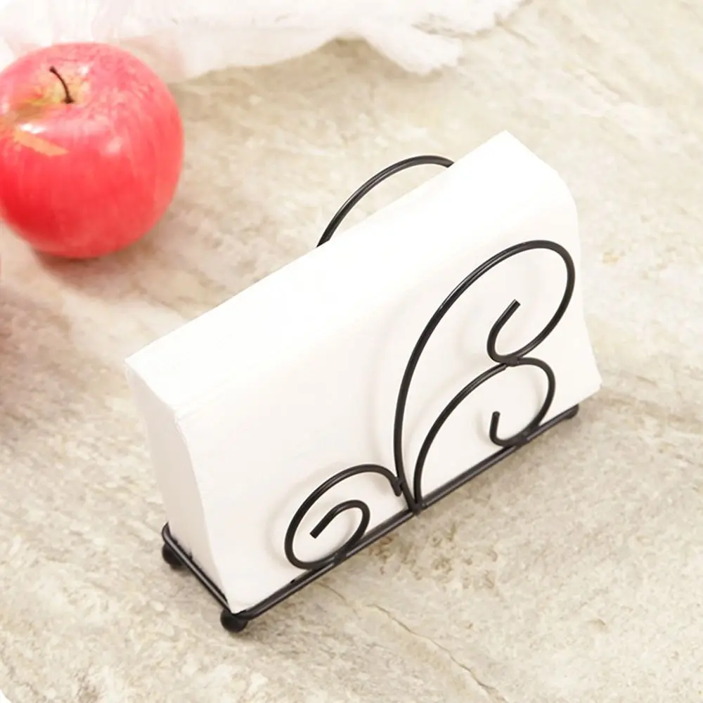 

Space-Saving Metal Napkin Holder Nordic Style No-slip Table Paper Organizer Freestanding Multi-purpose Vertical Napkin Dispenser