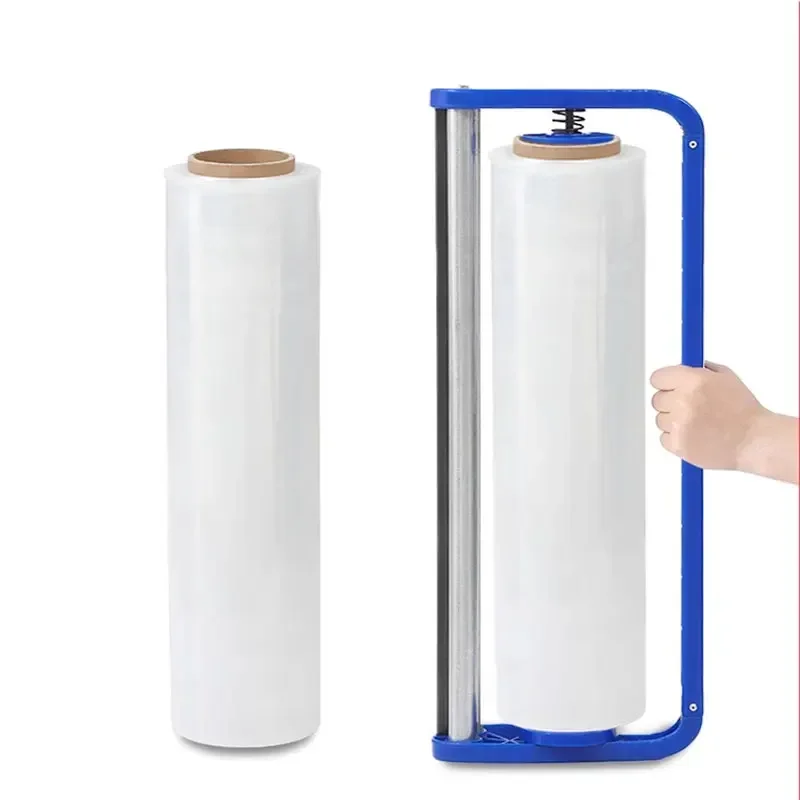 Wrapping Film Packaging Machine Manual Metal Cuttable Membrane Puller Hand Perimembrane Handle Support Pack Cling Film Packing