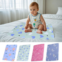 Waterproof Washable Mattress Urine Mat for Baby Toddlers Cute Cartoon Bed Protector Diaper Bedding Urine Pads Cloth 50x70cm