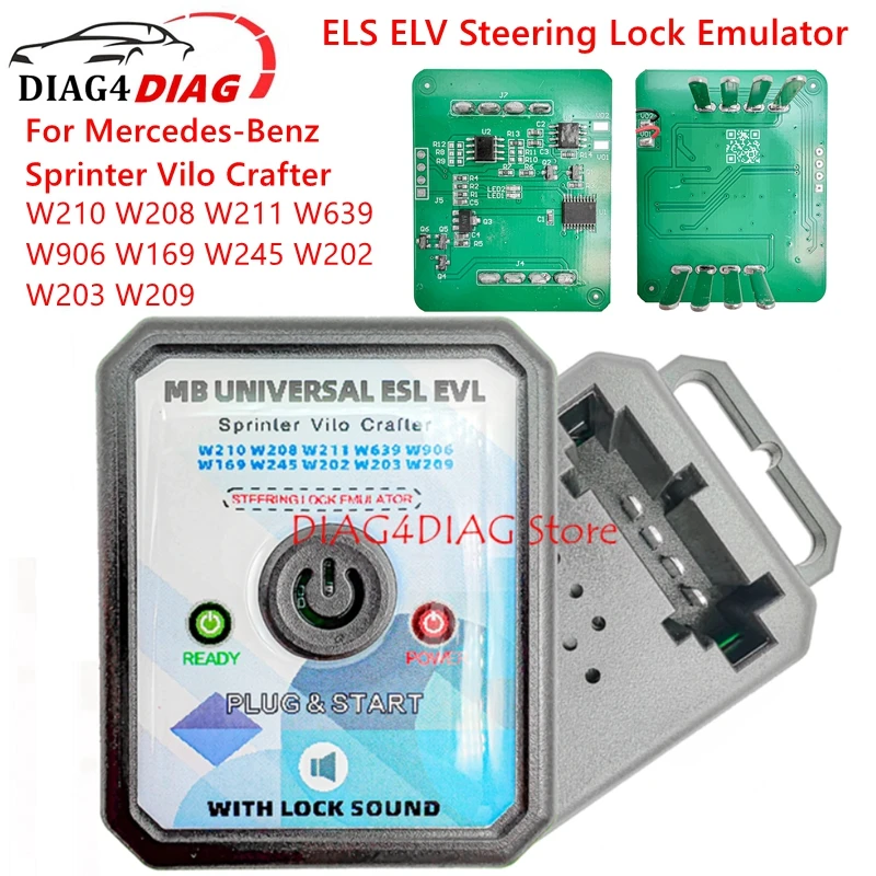 ESL ELV Steering Lock Emulator For Mercedes-Benz Sprinter Vito W210 W208 W211 W639 W906 W169 W245 W202 W203 W209