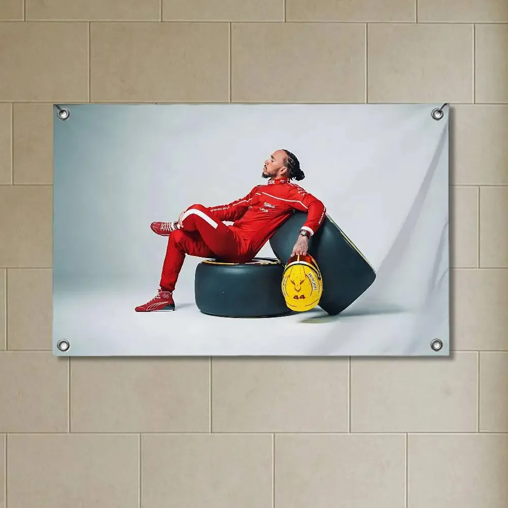 red 44 Racing Lewis Hamilton for party camping living room bedroom carnival booth interior decorations Flags