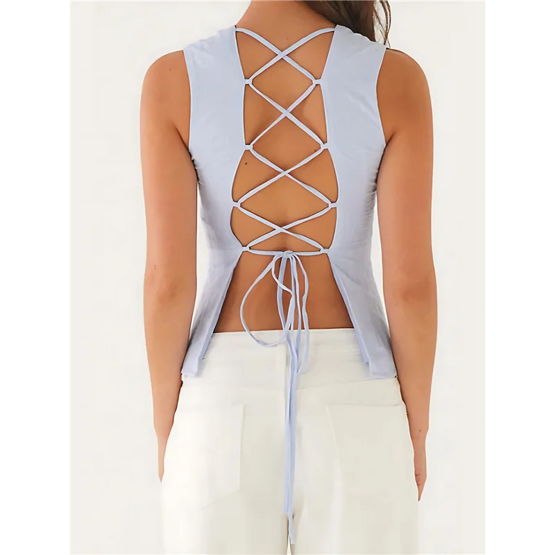 

ASDS-женские повседневные майки без рукавов, рабочая блузка со рюшами, модные рубашки 20л.