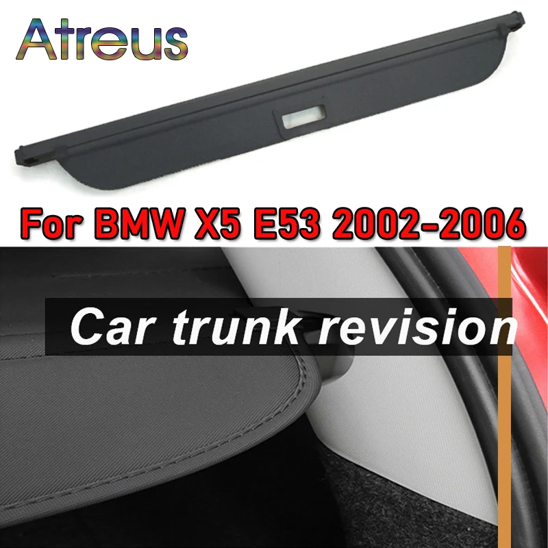 

Rear Trunk Cargo Cover for BMW X5 E53 2002 2003 2004 2005 2006 Shutter Retractable Luggage Carrier Security Partition Shield