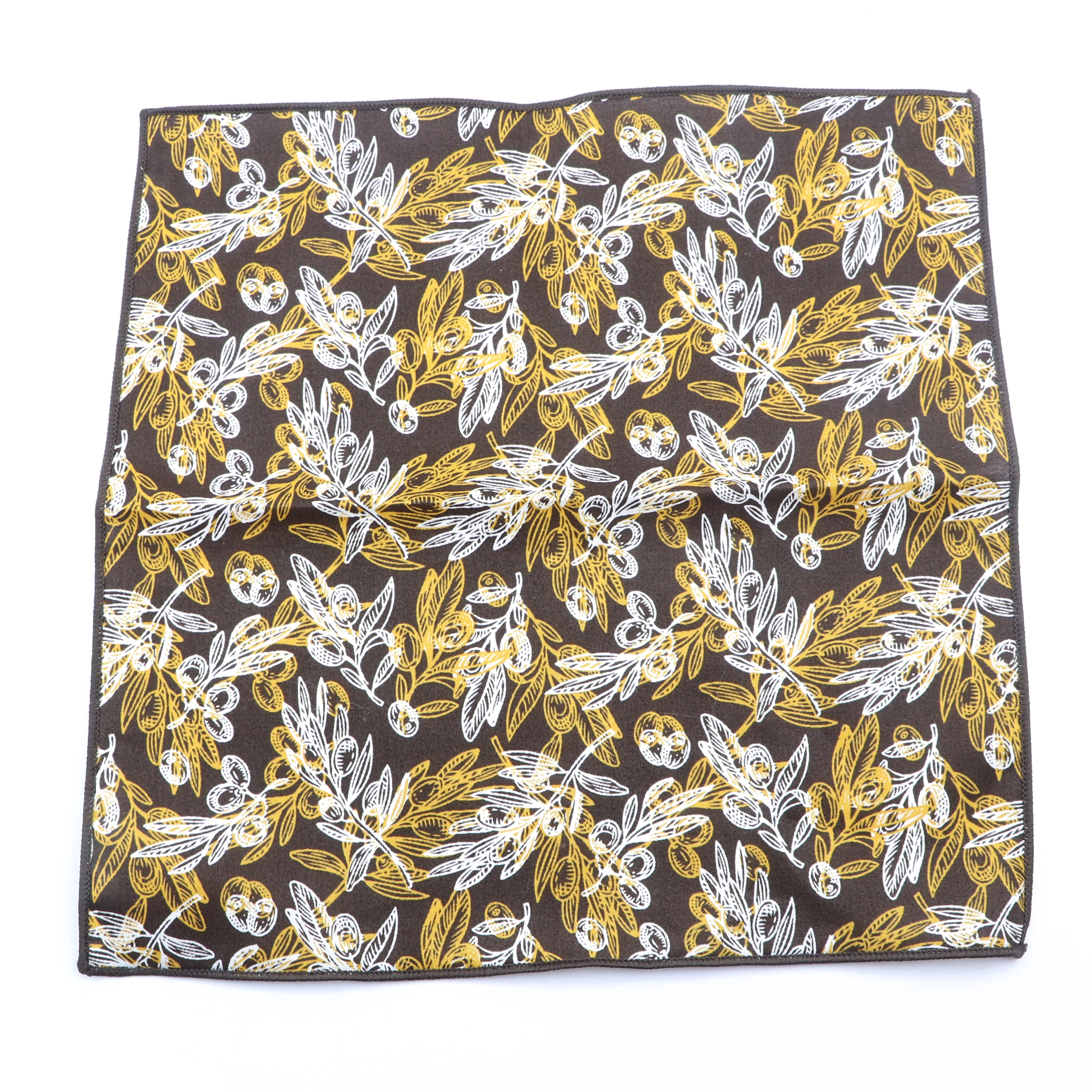 منديل قطني زهري للرجال ، منديل كاجوال ناعم ، وشاح مربع أزرق ورمادي ، هدية إكسسوارات زفاف عصرية ، 22 #3