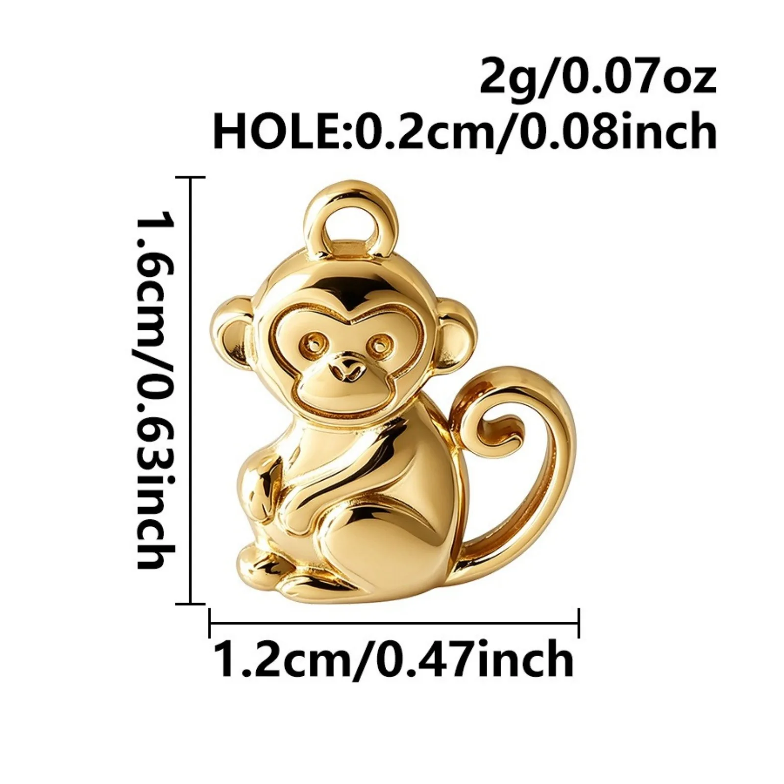 3 Stück 3D-Tieranhänger Hund Koala Elefant Ente Anhänger aus 304 Edelstahl für DIY-Halsketten-Schmuckherstellung Großhandel – Detail 2