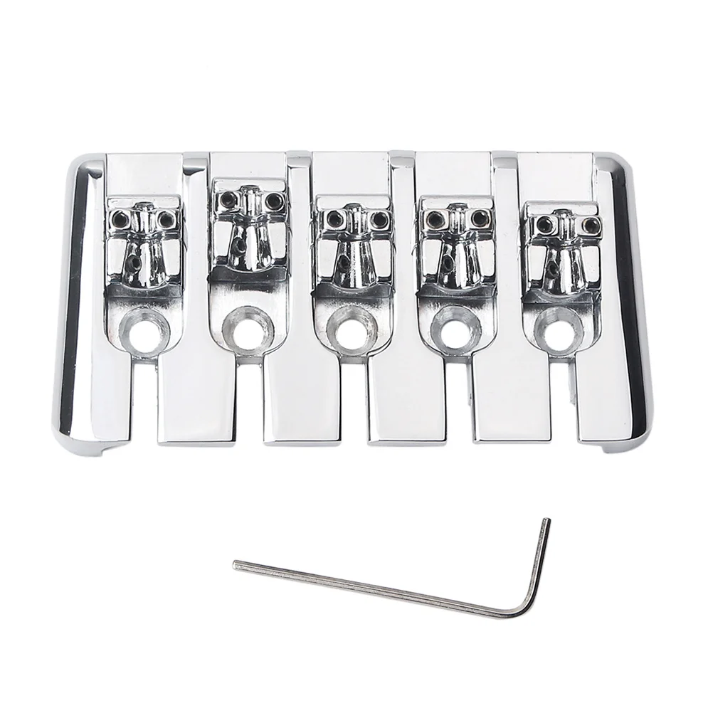 

1Set 5 String Metal Ukulele Bridge Saddle Ga1021 Vintage Style Saddle Bridge Musical Instrument Replacement Guitar Part