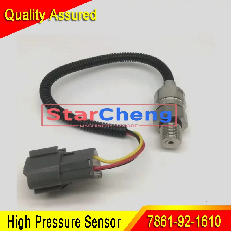 High Pressure Sensor 7861-92-1610 7861921610 for Machinery Accessory PC120-6 PC200-6 PC220-6 Excavator Parts