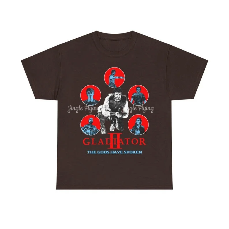 Gladiator 2 Shirt Lucius Shirt Paul Mescal Tee Macrinus Pedro Pascal Tshirt Vintage Movie Top