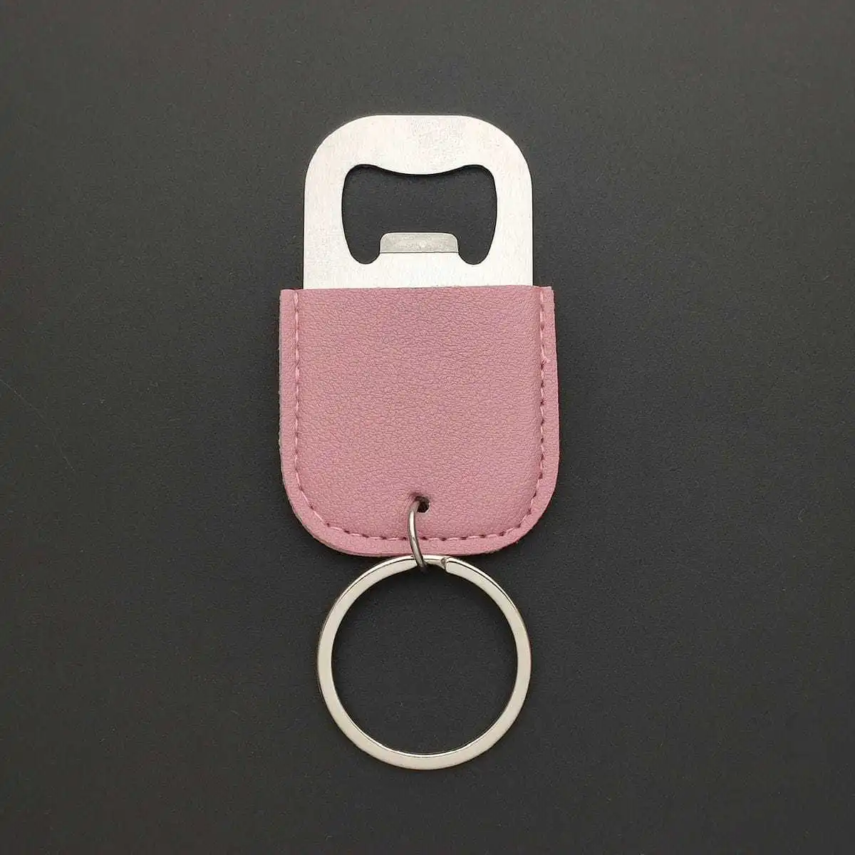 Anpassbare Kreativität Personalisierung Metall-Leder Autoschlüsselanhänger Taschen-Schlüsselring Bier-Cocktail-Wein-Flaschenöffner Anhänger Geschenk – Detail 11
