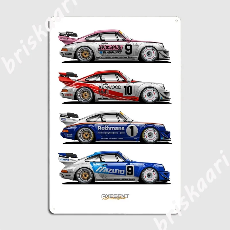 Rwb Retro Liveries 1 Metal Plaque Poster Club Bar Cinema Living Room Personalized Plaques Tin Sign Posters