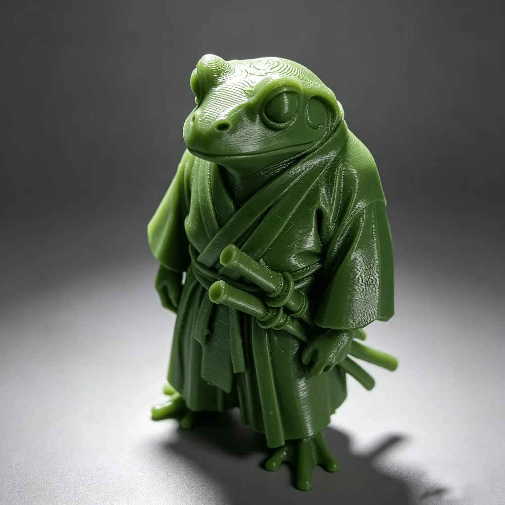 Samurai Frog Warrior Statue Decoration Unique Cool Desktop Decoration Home Desktop Display Creative Festival Party Mini Figurine