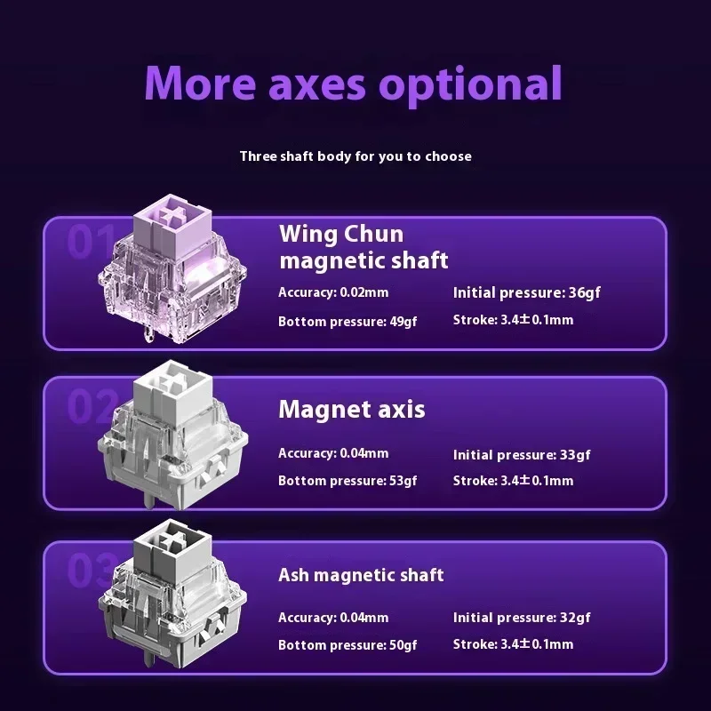 Aula Win60/Win68 He New Magnetic Switch Keyboards 8k Return Rate Wired Rgb Hot-Swap Customize Esports Gaming Mechanical Keyboard