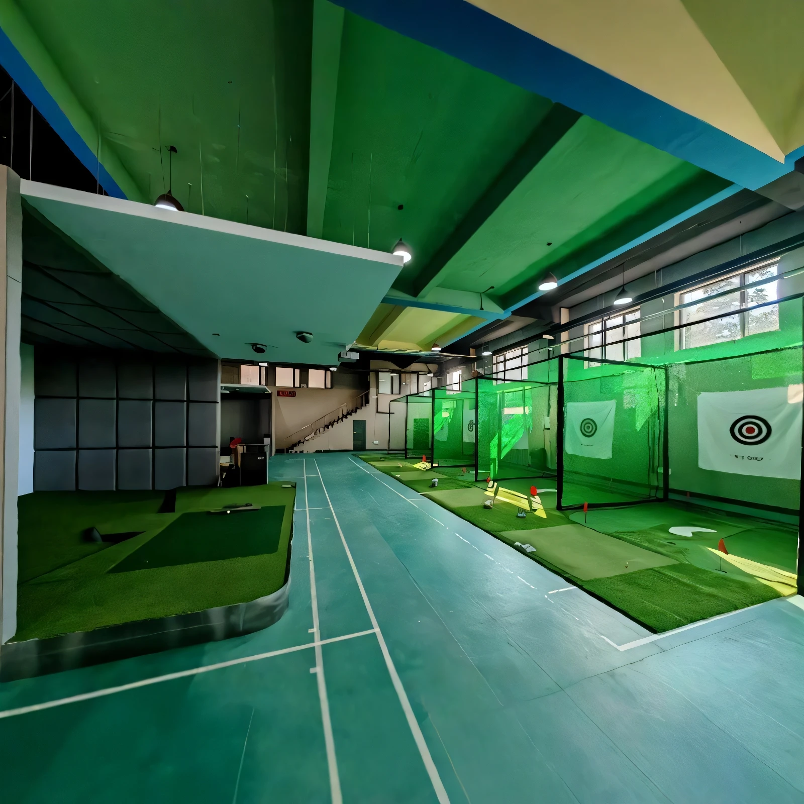 Indoor golf percussion training net, [2 * 2 * 2 meters]