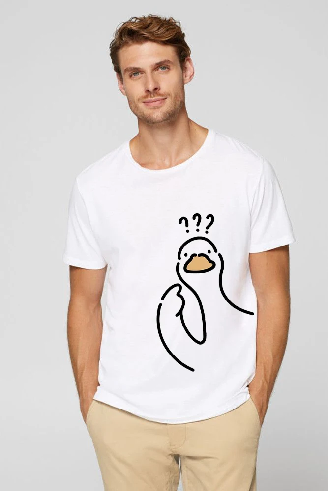 

Men's Clothing 100% Cotton Funny Graphic Tee With P-Pigeon Print Women's Oversize T-shirt Streetwear Y2k Summer Tops Vintage