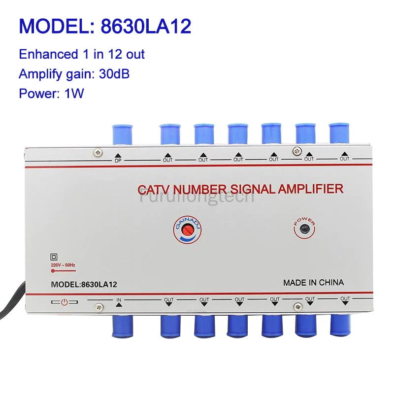 8630LA10 8630LA12 Бытовой кабельный ТВ-усилитель сигнала Аналоговый цифровой расширенный делитель 1 В 10 ВЫХОД 1 В 12 ВЫХОД