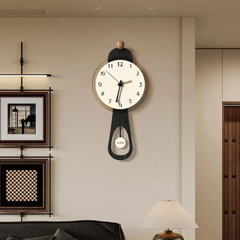 Artistic Silent Clock Home Decor Wall Clock Living Room Decor Modern Woodiness Clocks