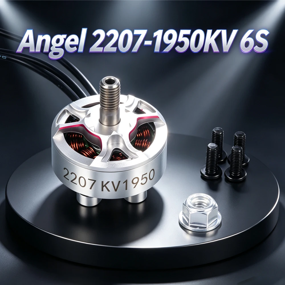 4pcs UAngel 2207‑1950KV 4-6S Split Type Brushless Motor for FPV Drone Parts Quadcopter Racing Freestyle DIY Parts