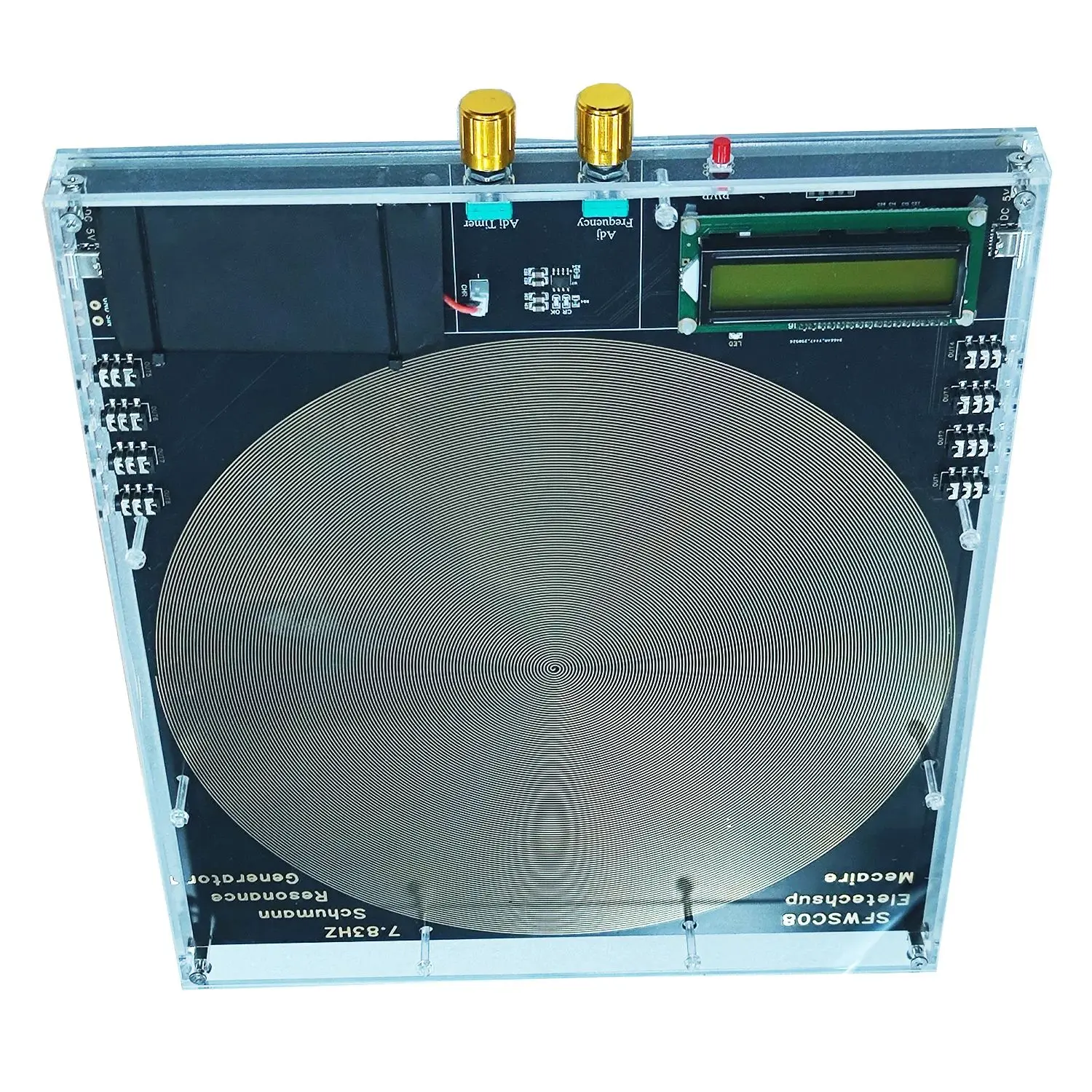 

Можно подключить 8 внешних антенн с функцией синхронизации цикла, 8-канальный генератор резонанса Шумана высокой мощности 0,01-100 кГц