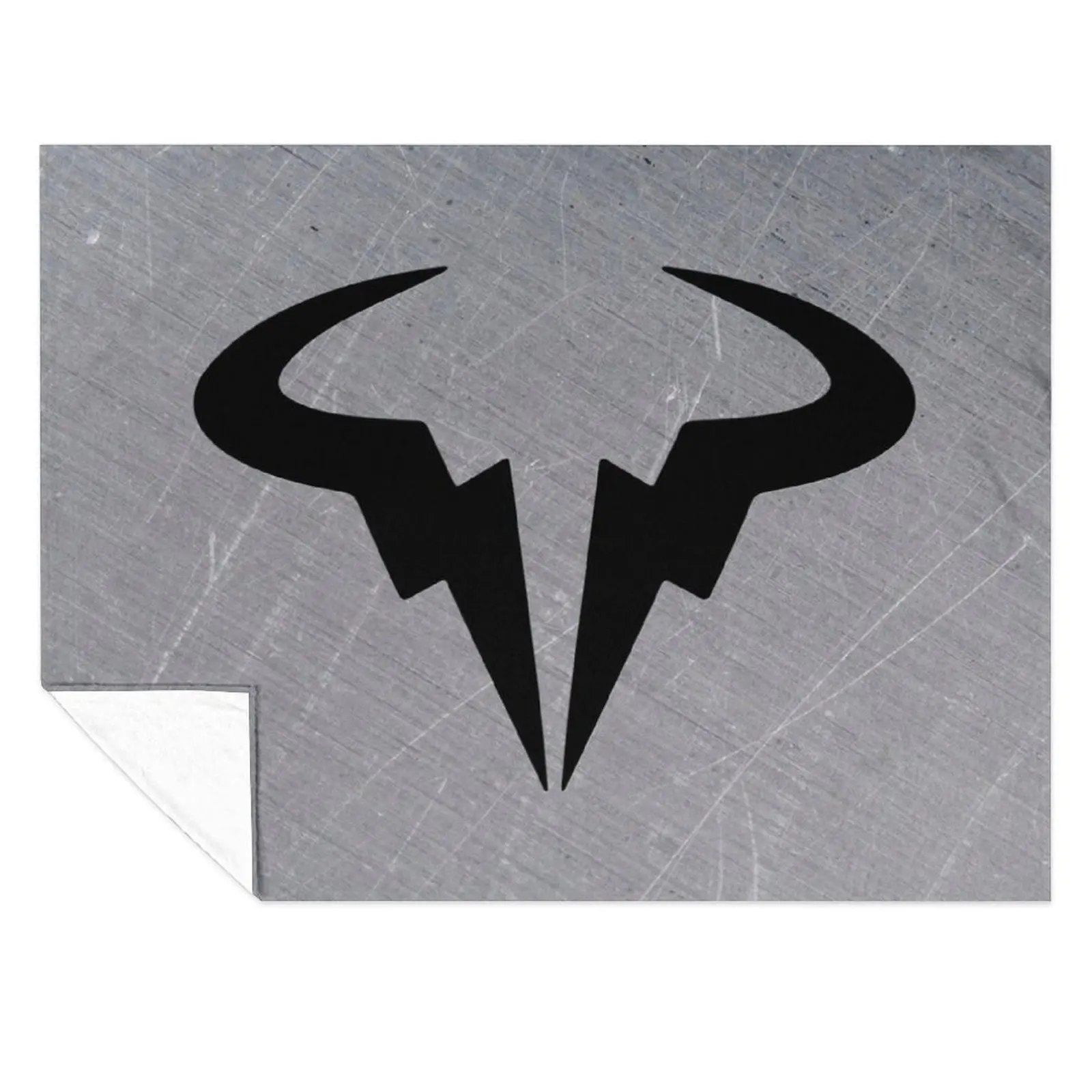 

Rafael Nadal Metal Logo Throw Blanket Hair Fashion Sofas Decorative Sofas Blankets