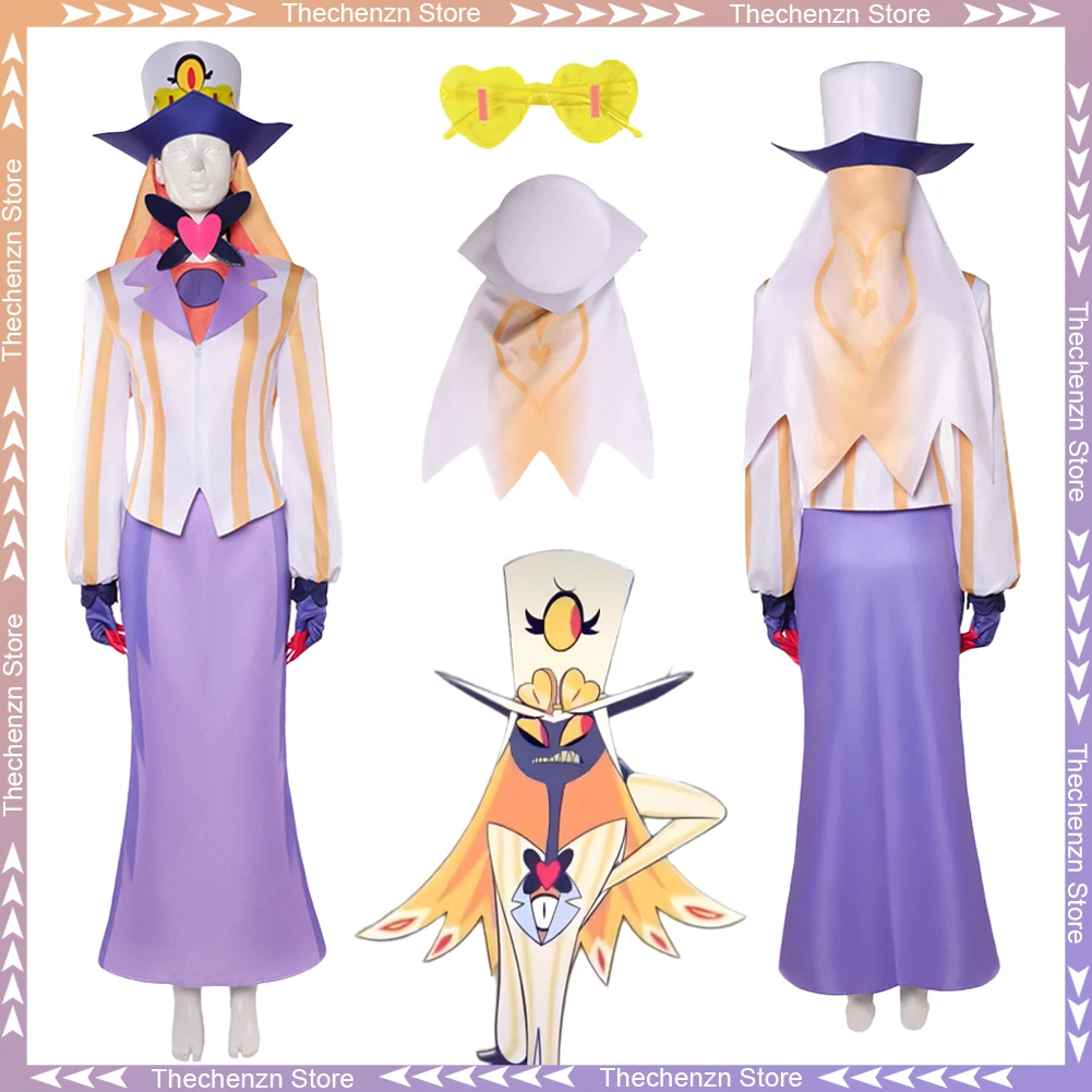 

Fancy Dress Hell Hotel S2 Redemption Sir Pentious Cosplay For Women Clothing TV Costume Halloween Woman Roleplay Party Outfits