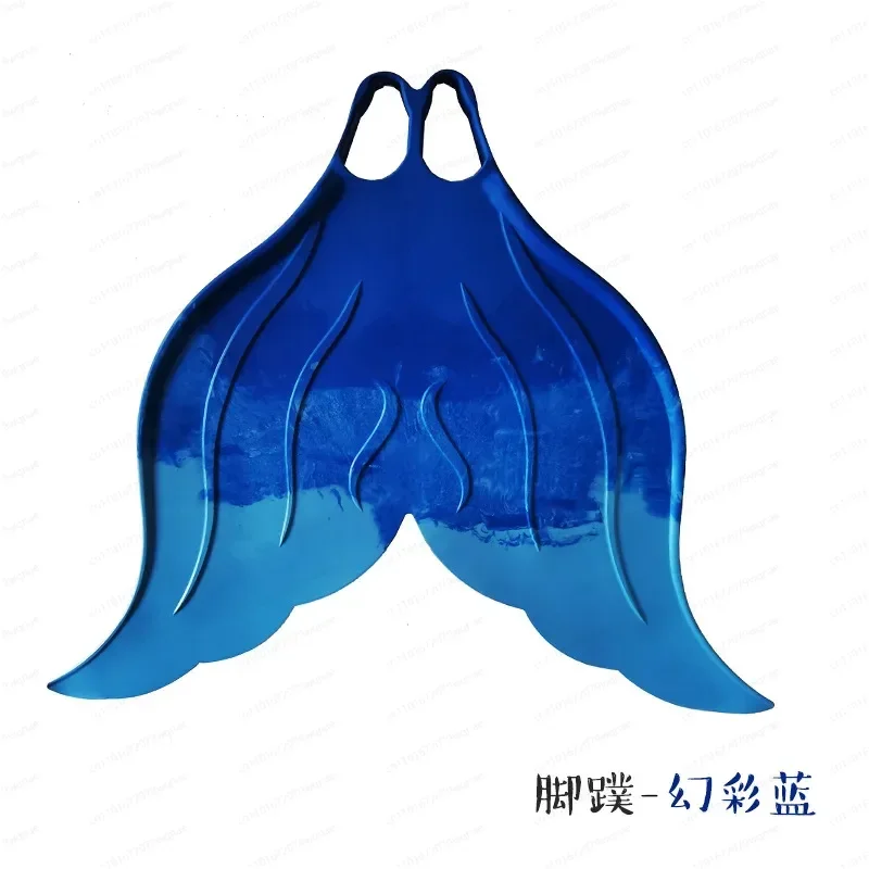 

For Professional Mermaid Flippers Training Single Webbed Swimming Flippers Soft Rubber Spearfishing Swiming Fins