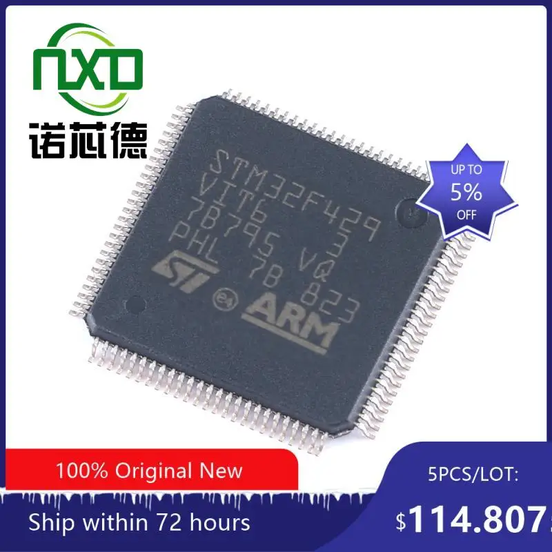 

5PCS/LOT STM32F429VIT6 LQFP-100 new and original integrated circuit IC chip component electronics professional BOM matching