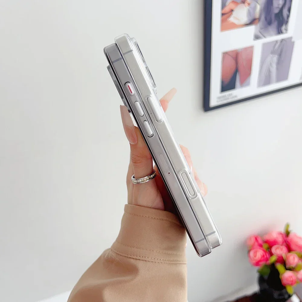 حافظة صلبة شفافة عالية الدقة لهاتف آيفون 16 15 14 13 12 Pro Max Magsafe بنمط مموج مغناطيسي للشحن اللاسلكي