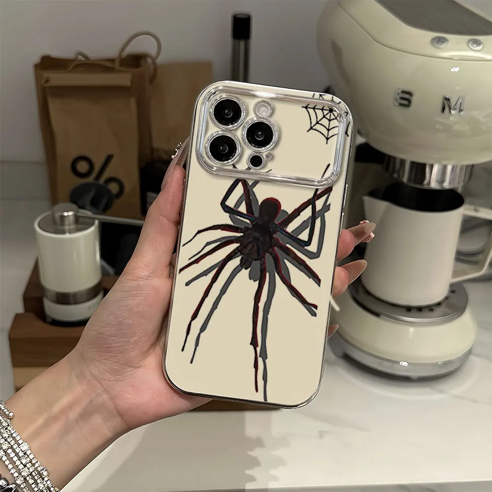 Scary Spider Electric Ferry Large Window Phone Case For Samsung A22 A23 A32 A51 A24 A20 4G 5G Shell